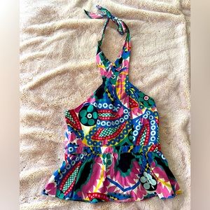 JCrew Halter Peplum Top